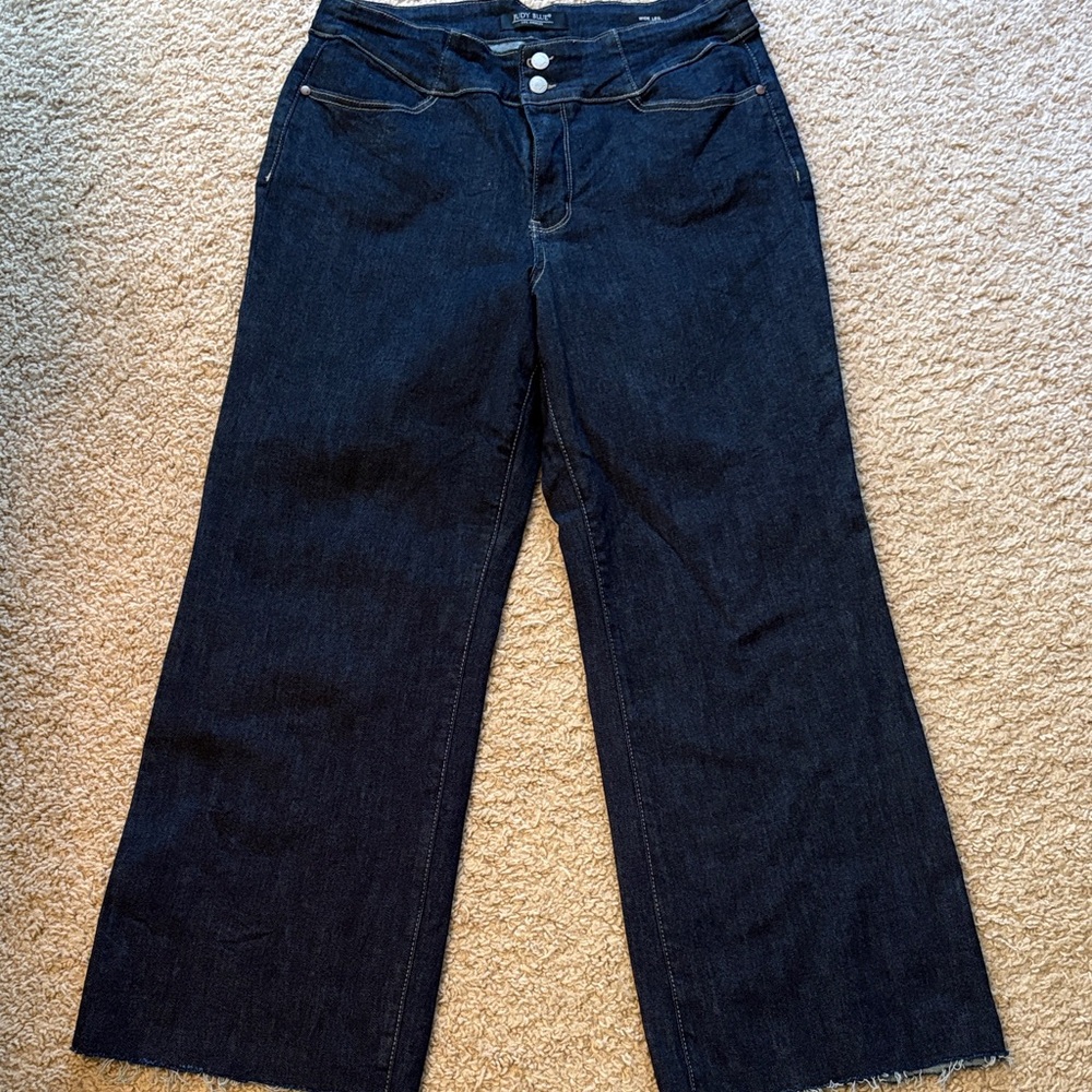 Judy Blue Deep Blue Flare Jeans - High rise- wide leg
